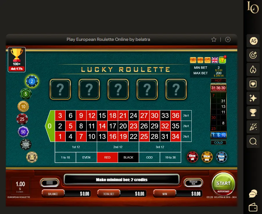 LuckyOnes Roulette