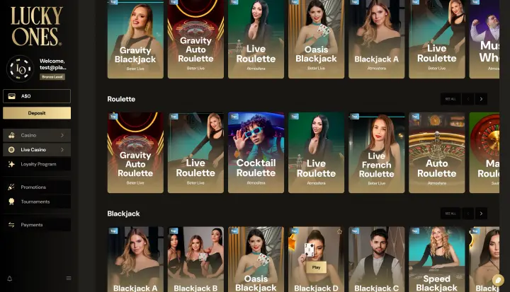 LuckyOnes Casino Live